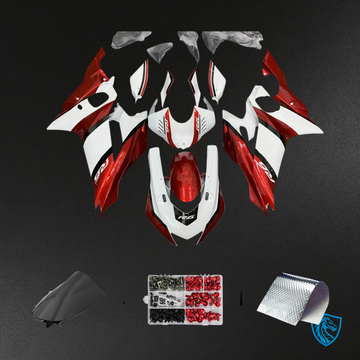 Yamaha YZF R6 (2017-2023) Glossy White & Red - Aftermarket Fairing Kit