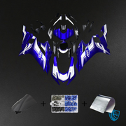 White, Blue & Black