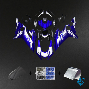 Yamaha YZF R6 (2017-2023) White, Blue & Black - Aftermarket Fairing Kit