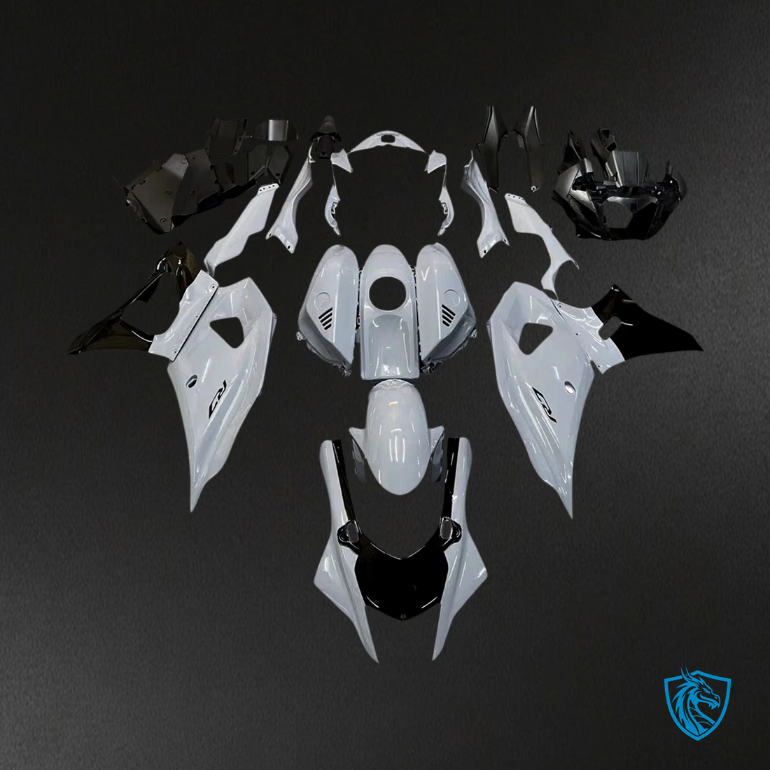 Yamaha YZF R7 (2021-2025) Black & Gray - MERGEment Motorcycle Fairings Kit