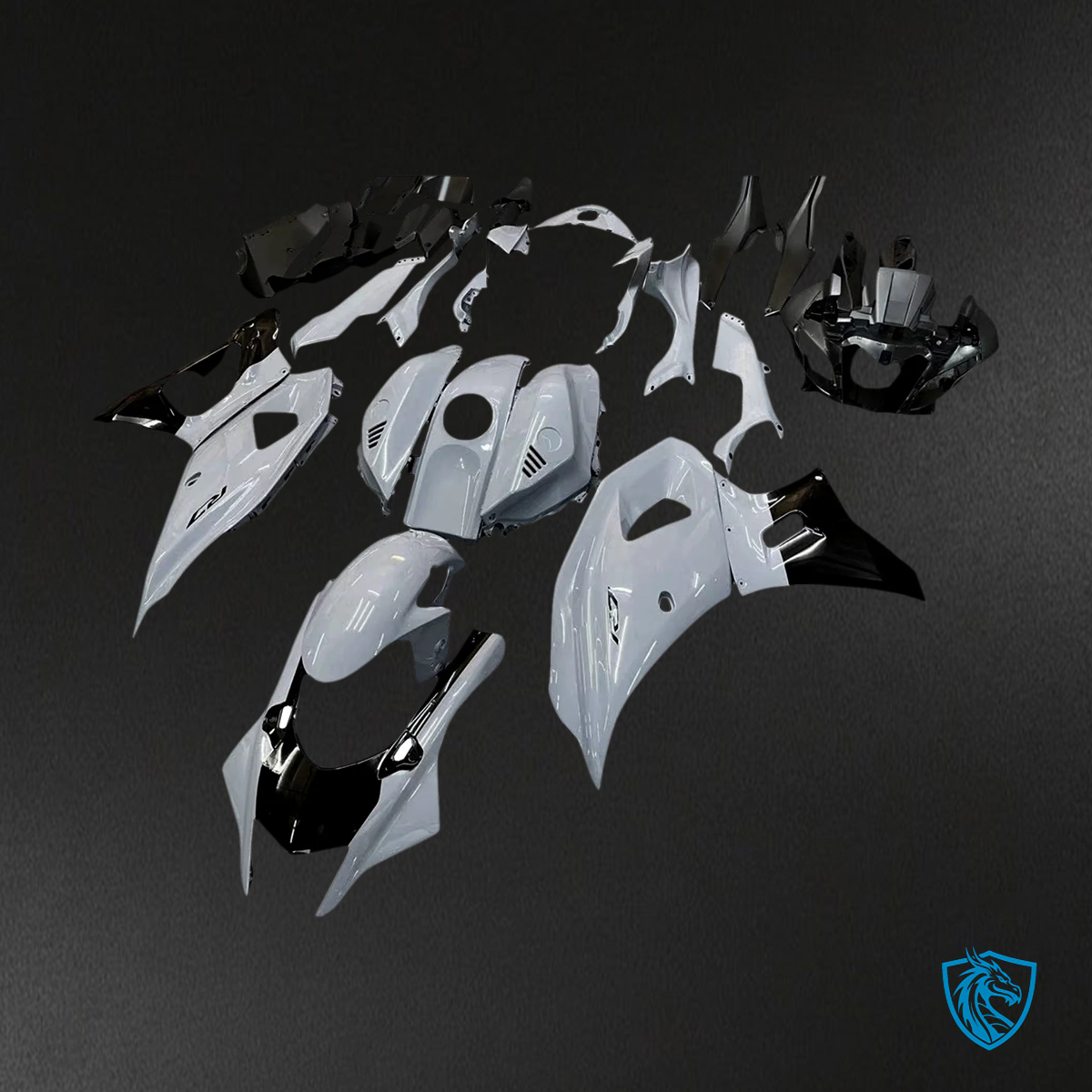 Yamaha YZF R7 (2021-2025) Black & Gray - MERGEment Motorcycle Fairings Kit