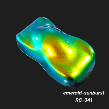 Emerald-Sunburst RC-341 – Premium Radiant-Green Iridescent Sample