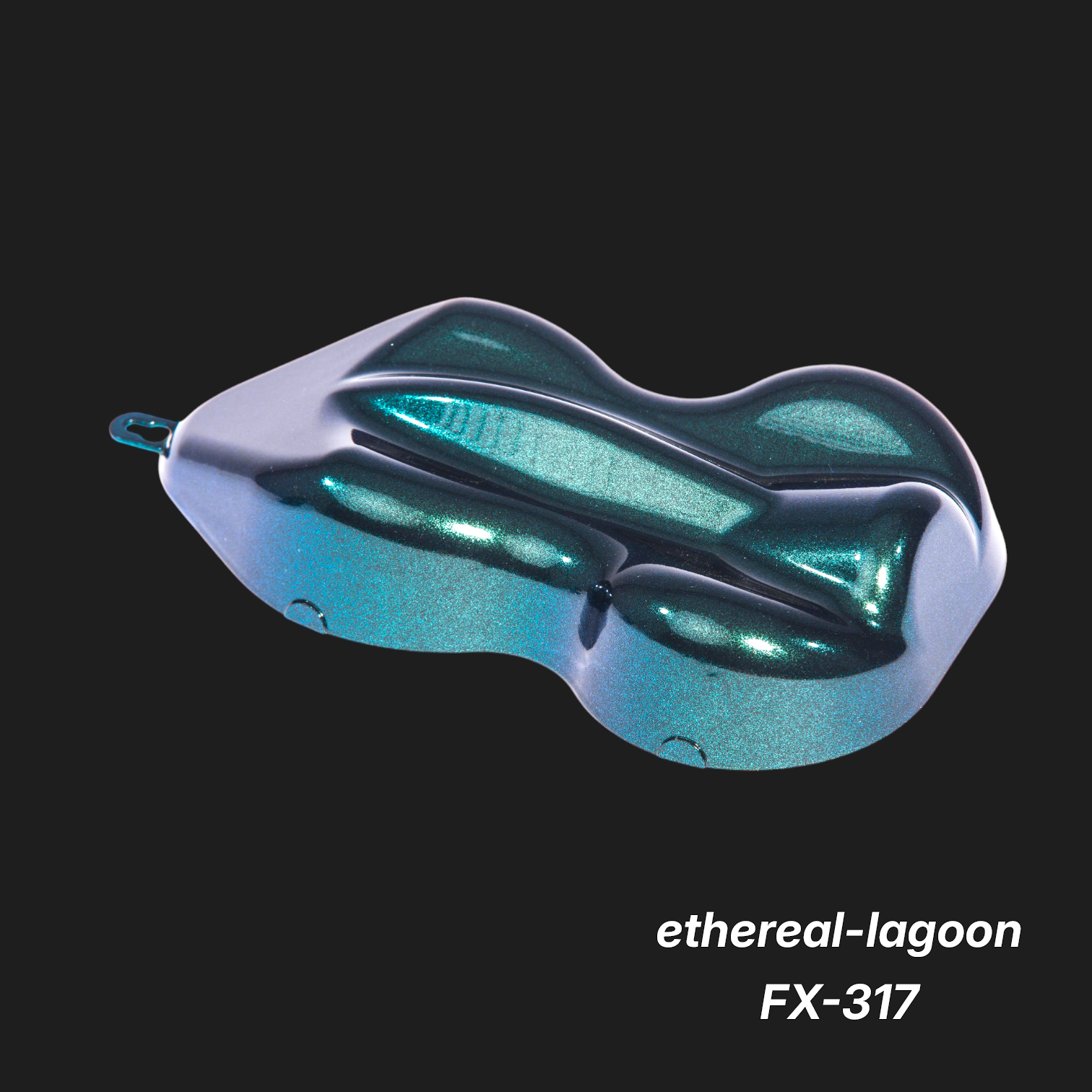 Ethereal-Lagoon FX-317 – Premium Aqua-Glint Iridescent Paint Sample