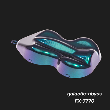 Galactic-Abyss FX-7770 – Premium Deep-Space Black Iridescent Paint Sample