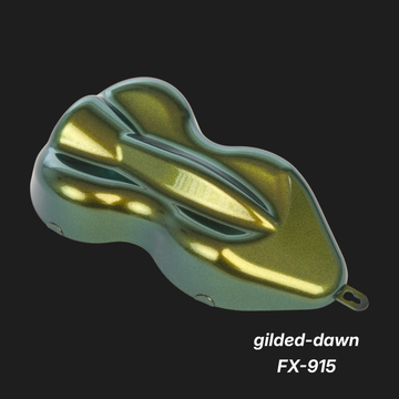 Gilded-Dawn FX-915 – Premium Sunflare-Gold Iridescent Paint Sample