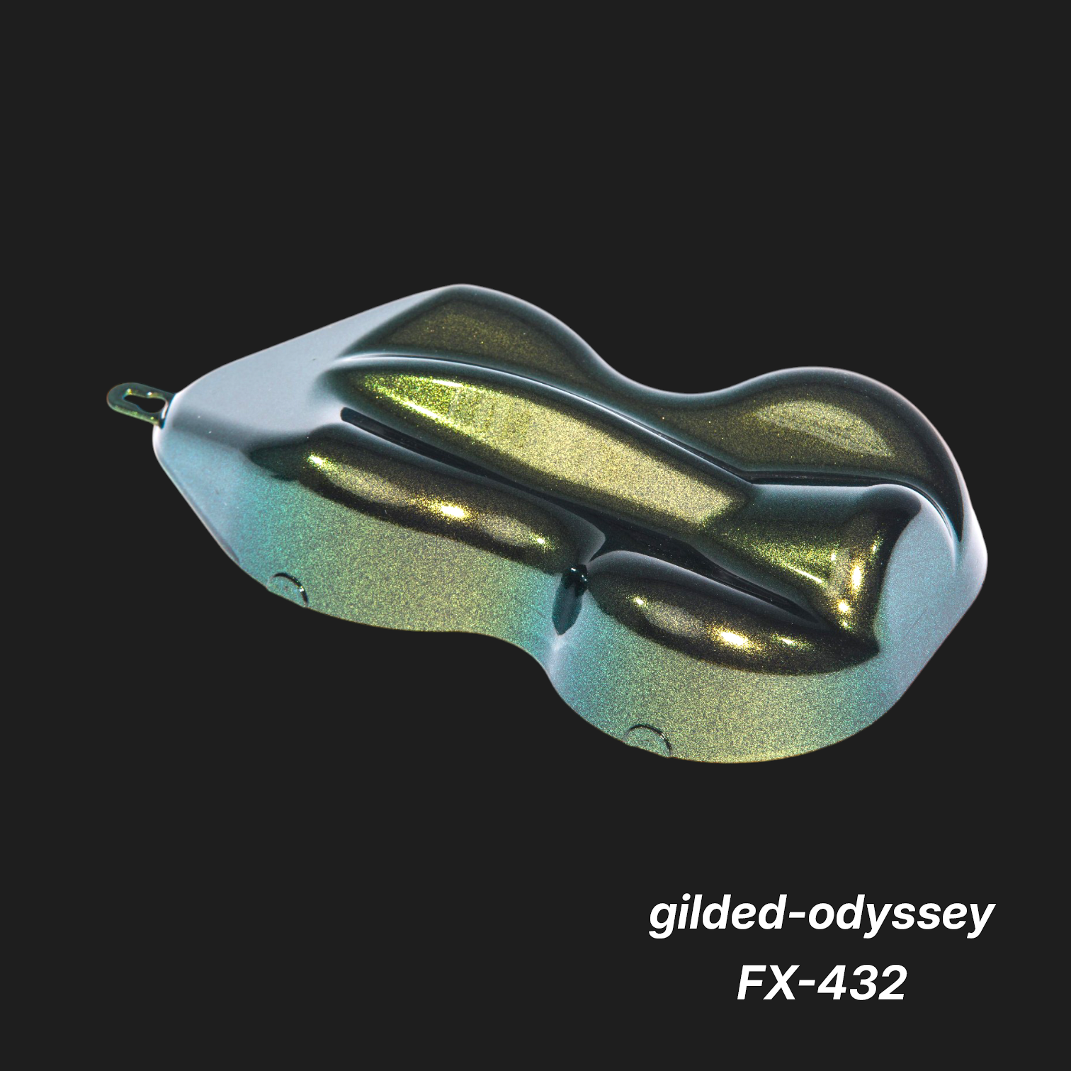 Gilded-Odyssey FX-432 – Premium Aurora-Gold Iridescent Paint Sample