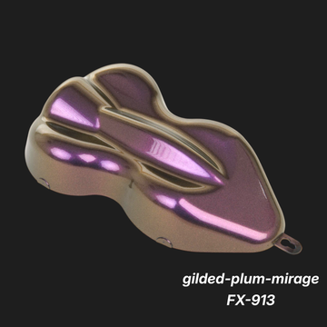 Gilded-Plum-Mirage FX-913 – Premium Twilight-Plum Iridescent Paint Sample