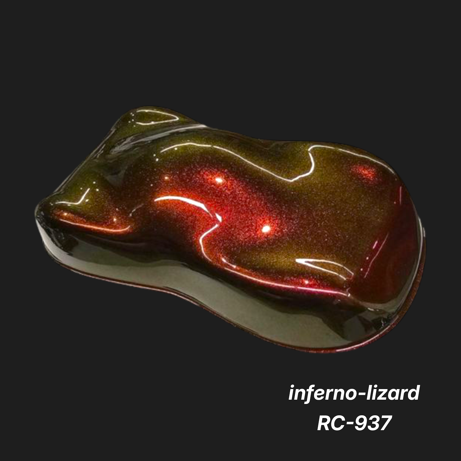 Inferno-Lizard RC-937 – Premium Fiery Orange Metallic Color Sample