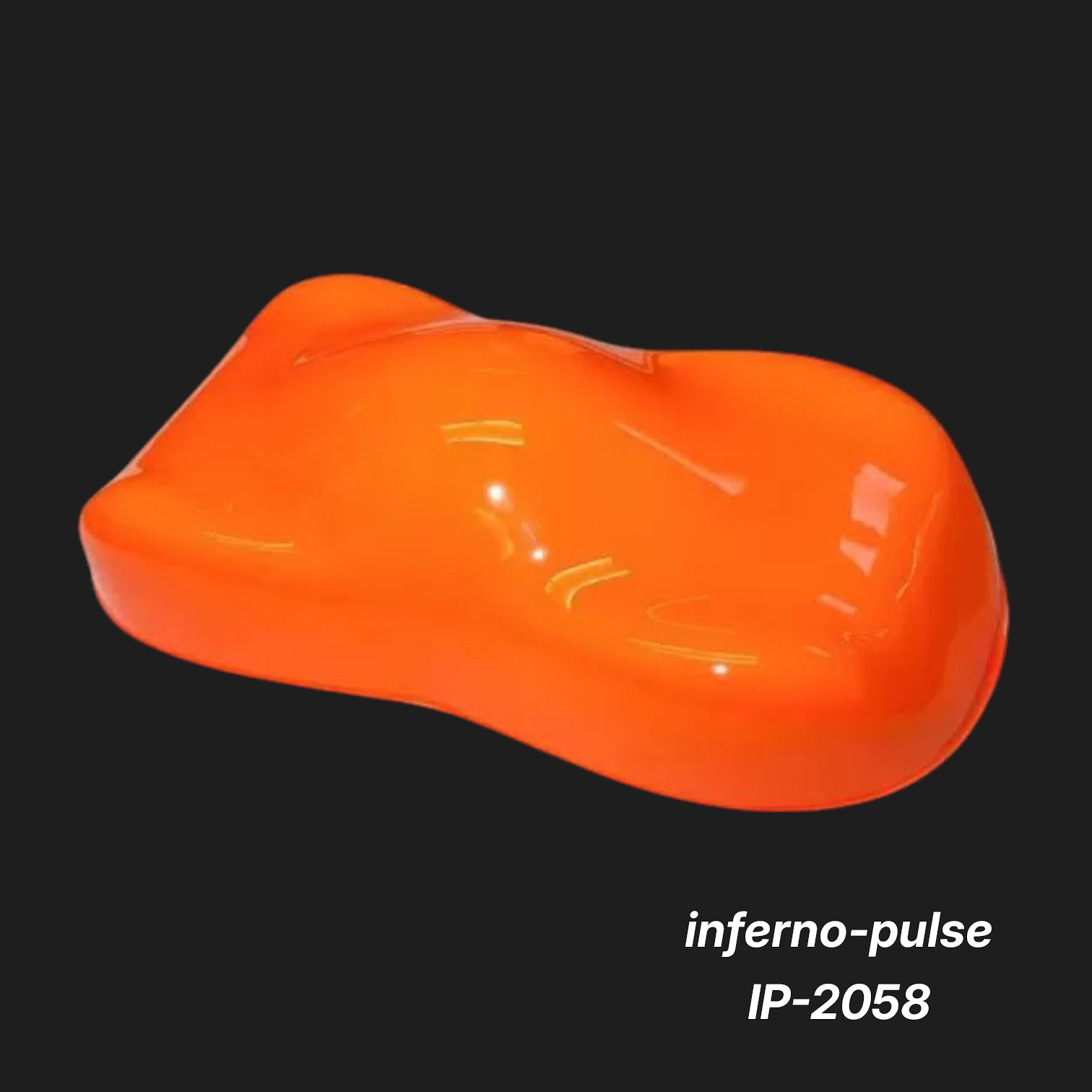 Inferno-Pulse IP-2058 – Premium Lava Orange Metallic Color Sample
