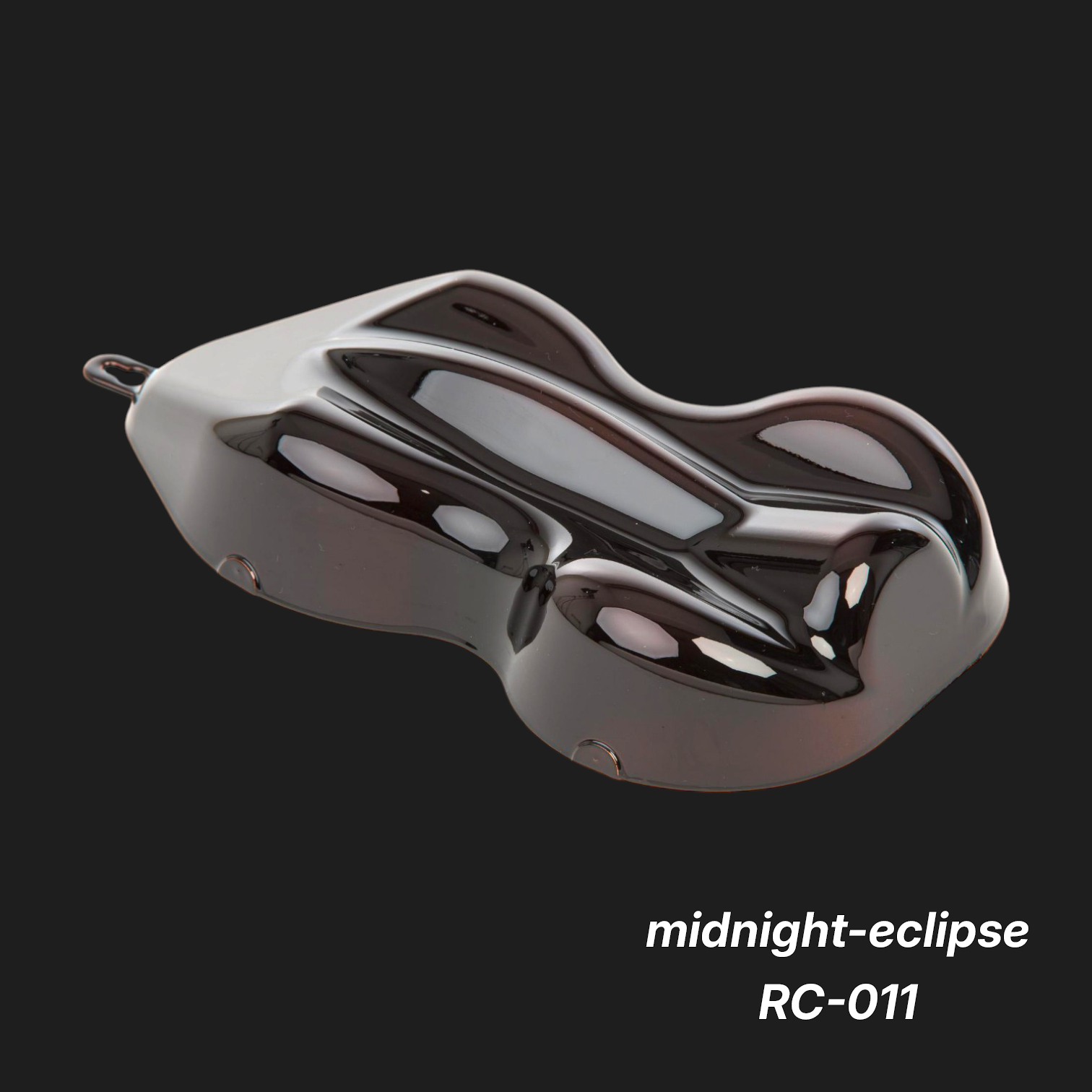 Midnight-Eclipse RC-011 – Premium Obsidian-Black Iridescent Color Sample
