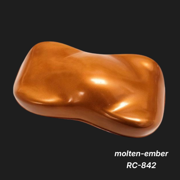 Molten-Ember RC-842 – Premium Fiery-Orange Iridescent Sample