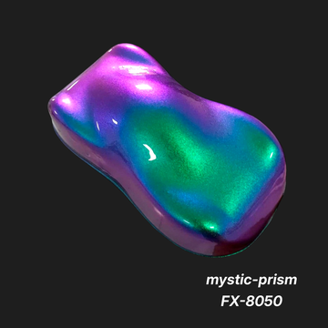 Mystic-Prism FX-8050 – Premium Violet-Green Iridescent Color Sample