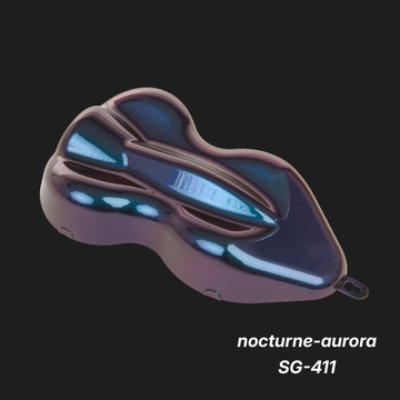 Nocturne-Aurora SG-411 – Premium Midnight-Violet Iridescent Color Sample