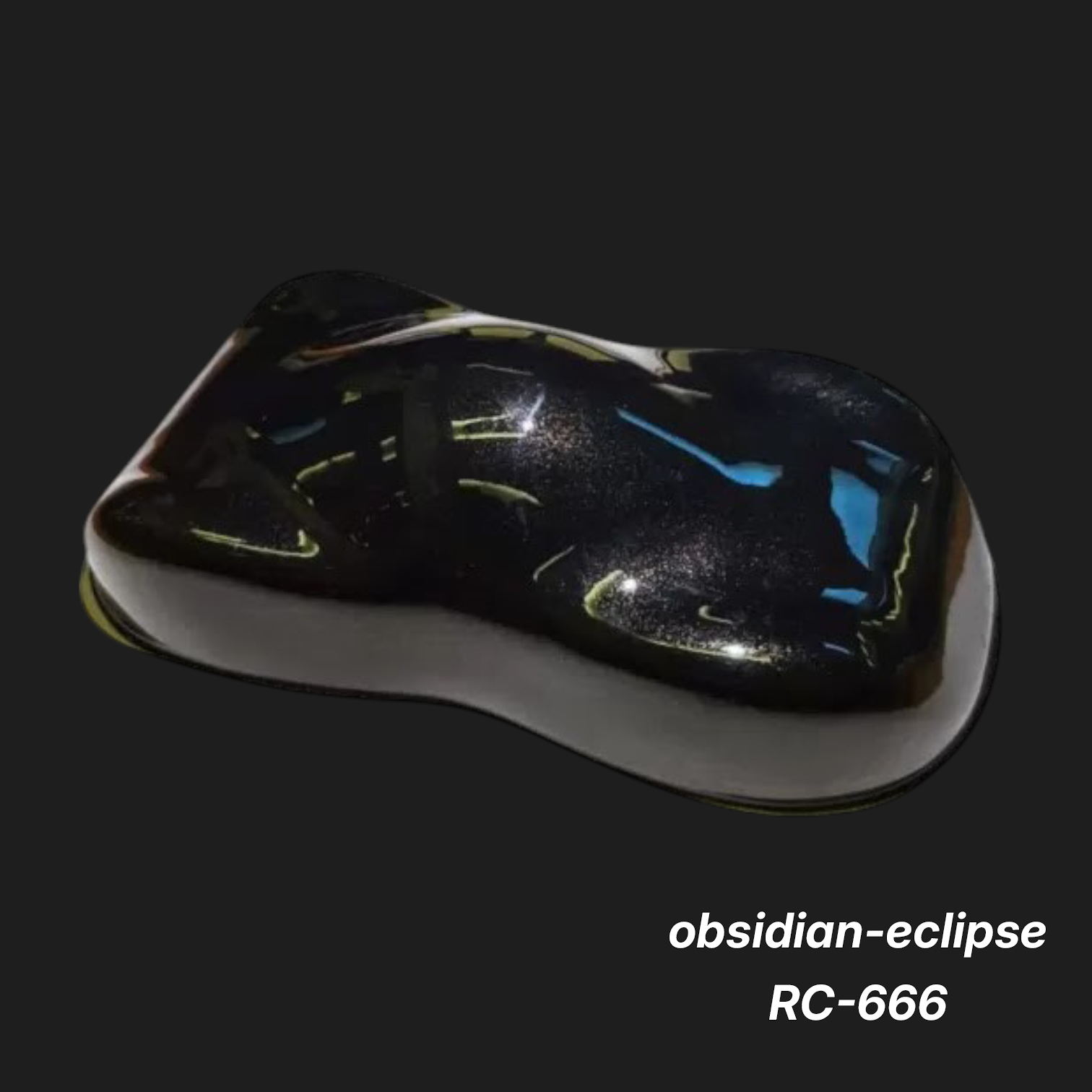 Obsidian-Eclipse RC-666 – Premium Graphite-Black Iridescent Sample