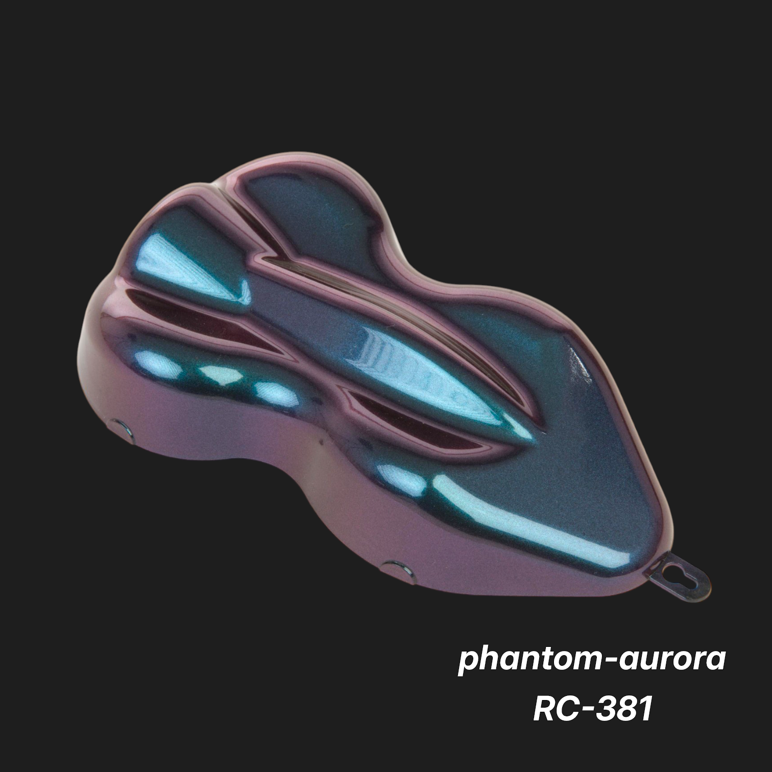 Phantom-Aurora RC-381 – Premium Charcoal-Violet Iridescent Color Sample