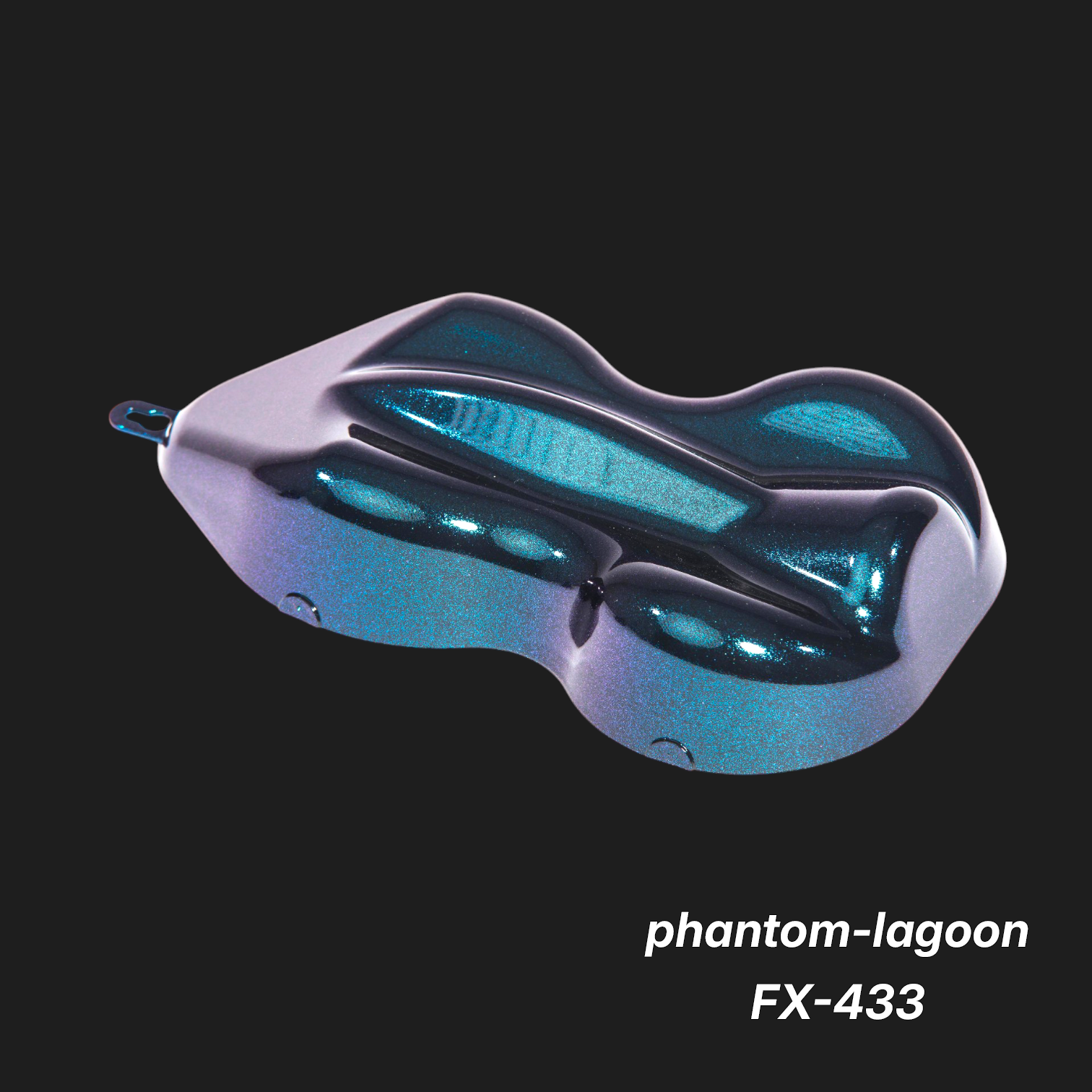 Phantom-Lagoon FX-433 – Premium Teal-Blue Metallic Color Sample
