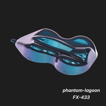 Phantom-Lagoon FX-433 – Premium Teal-Blue Metallic Color Sample