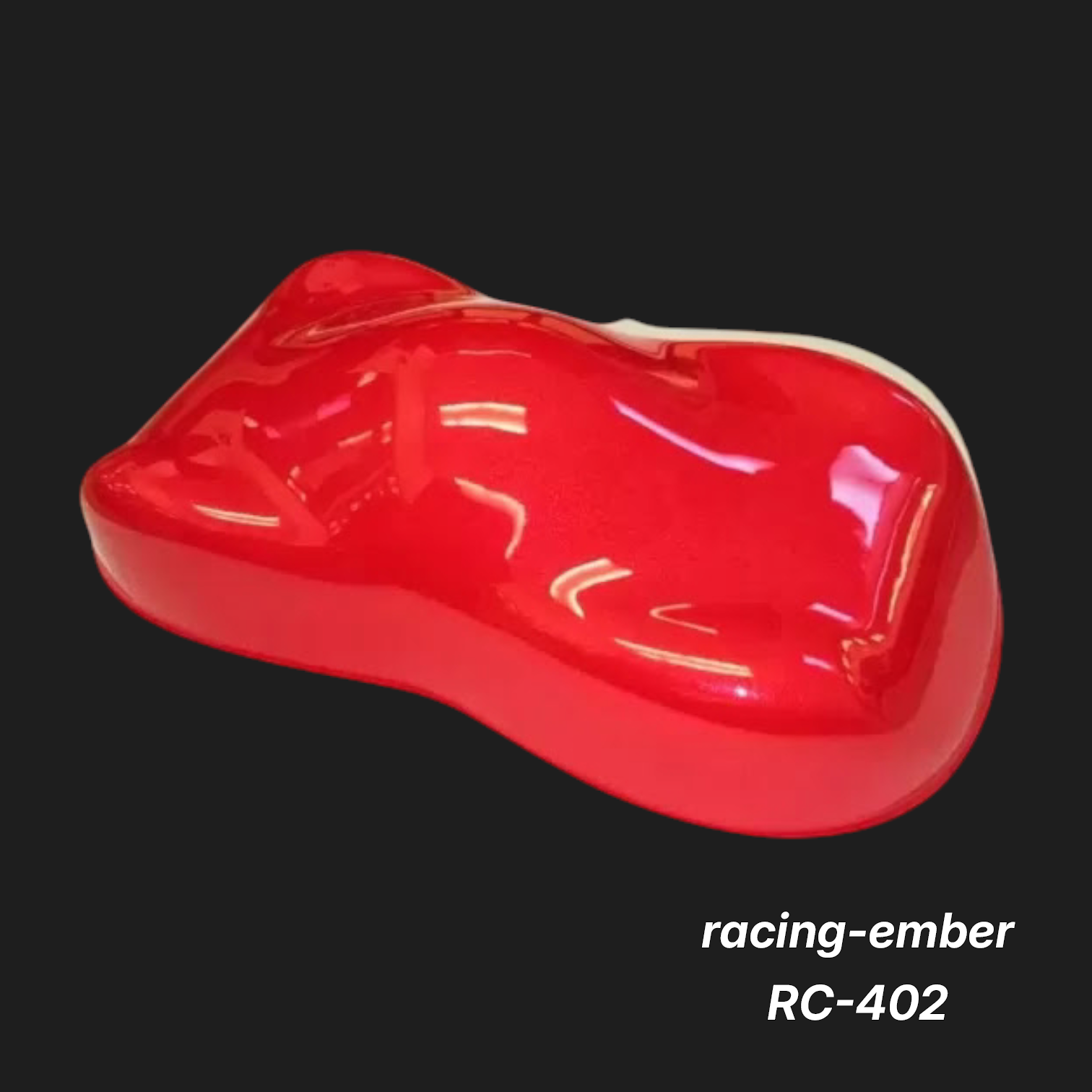 Racing-Ember RC-402 – Premium Red-Orange Metallic Iridescent Sample