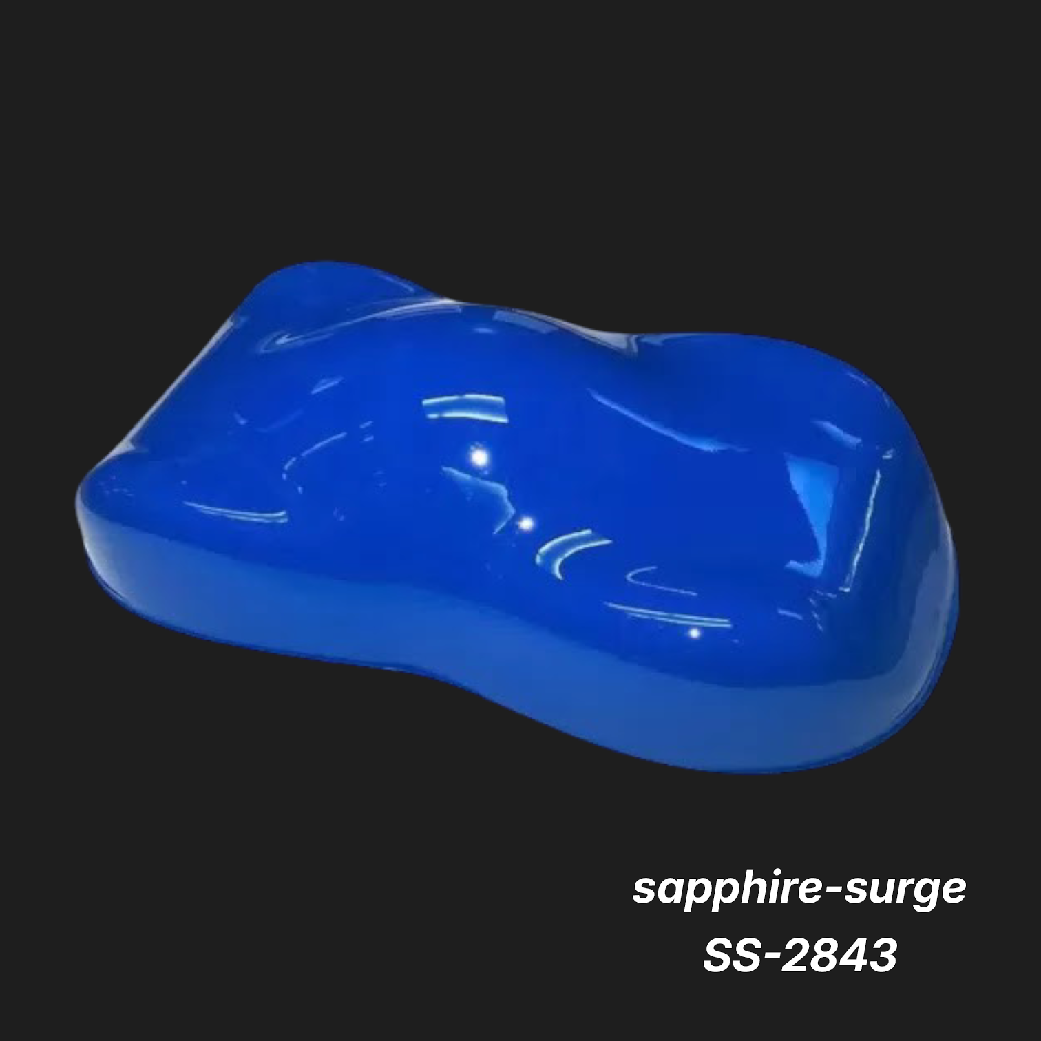 Sapphire-Surge SS-2843 – Deep Sapphire Blue Metallic Color Sample
