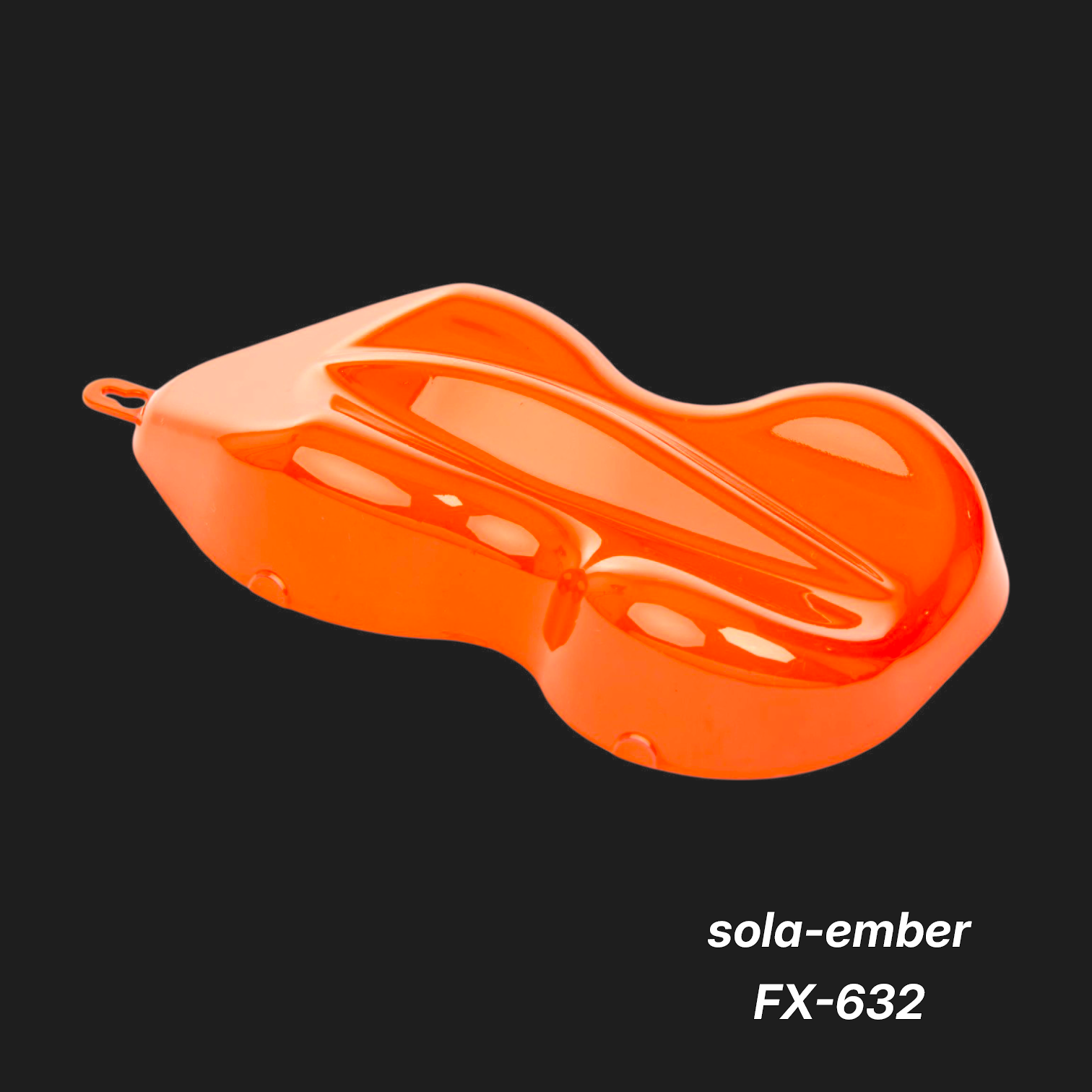Sola-Ember FX-632 – Premium Sunset-Orange Metallic Color Sample