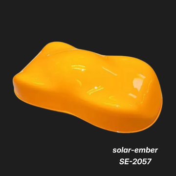 Solar-Ember SE-2057 – Premium Fiery Amber Orange Metallic Color Sample