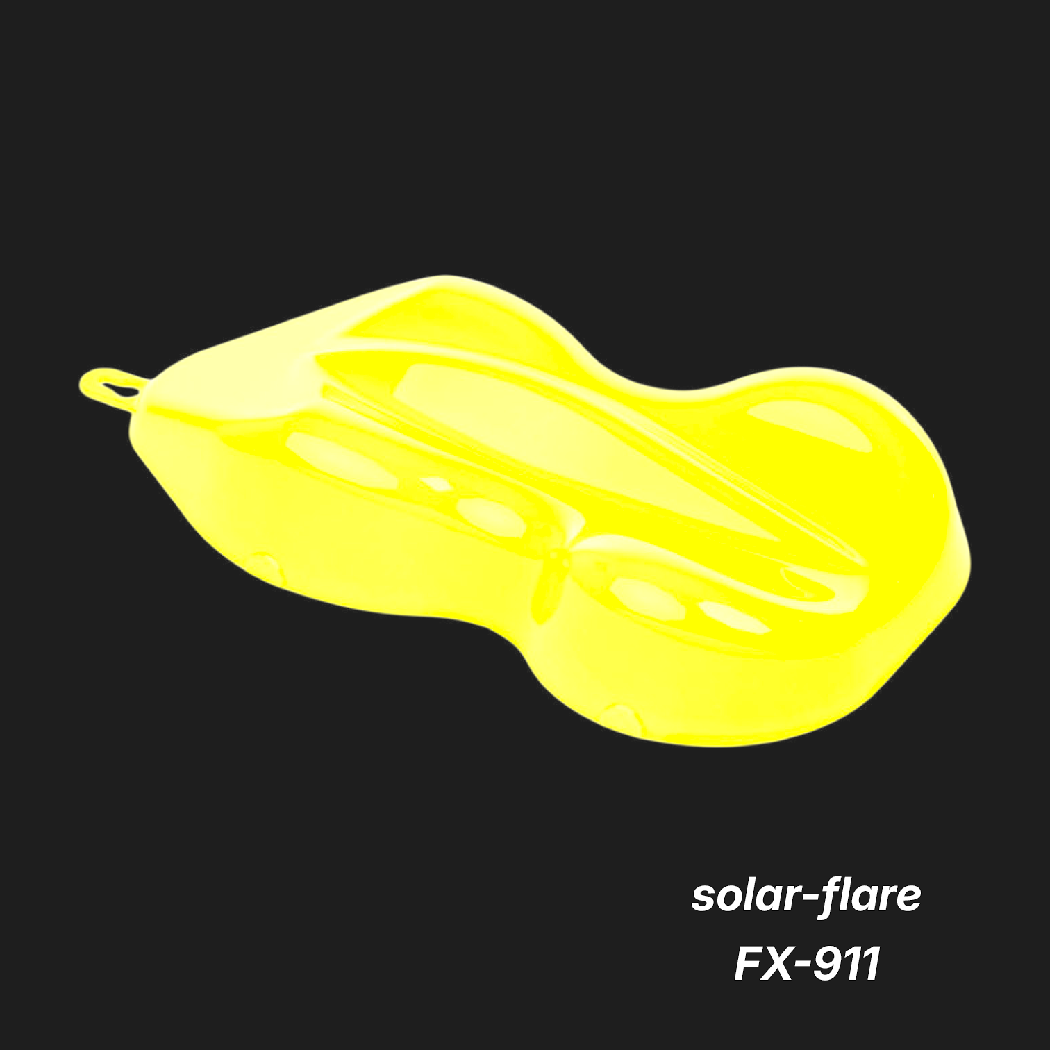 Solar-Flare FX-911 – Premium Fiery-Yellow Metallic Color Sample