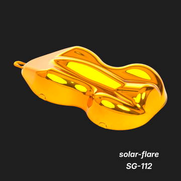 Solar-Flare SG-112 – Premium Amber-Gold Metallic Color Sample