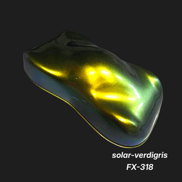 Solar-Verdigris FX-318 – Premium Teal-Green Metallic Color Sample