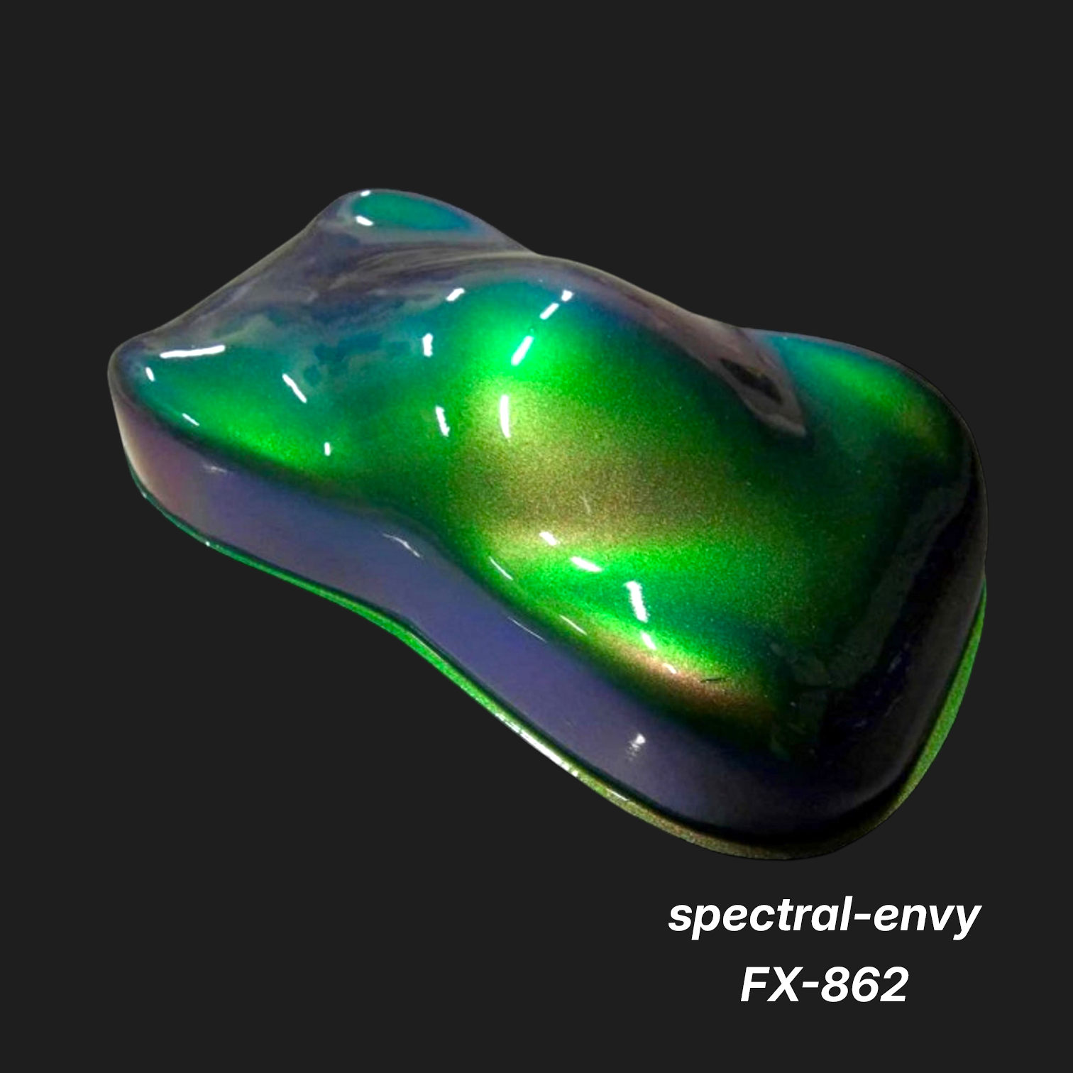 Spectral-Envy FX-862 – Premium Vivid-Green Iridescent Color Sample