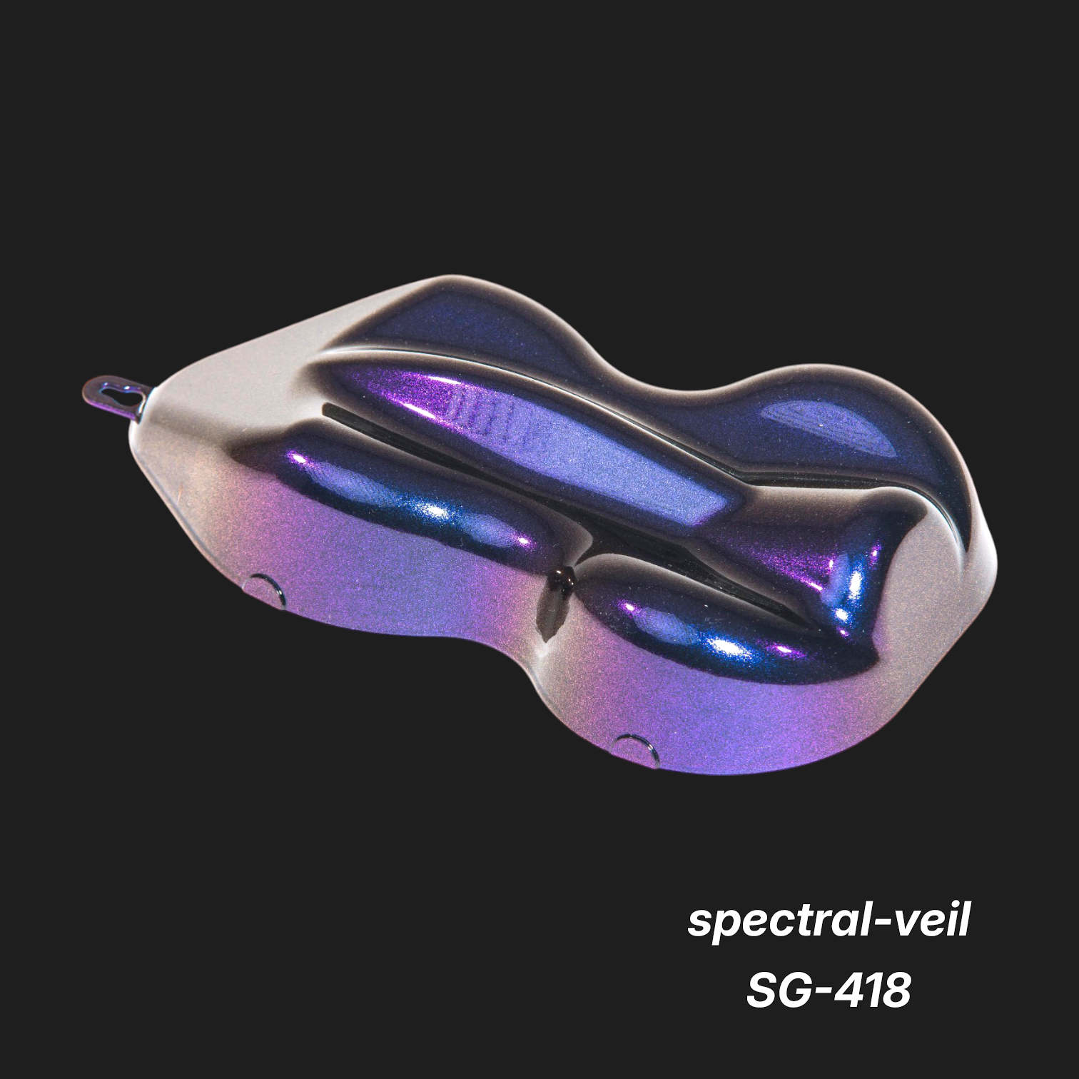Spectral-Veil SG-418 – Premium Teal-Blue Iridescent Color Sample