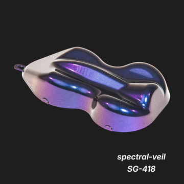 Spectral-Veil SG-418 – Premium Teal-Blue Iridescent Color Sample