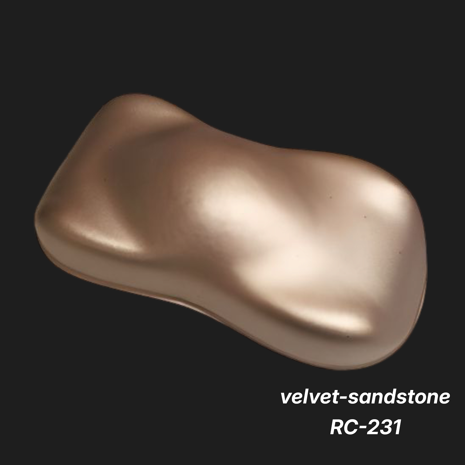 Velvet-Sandstone RC-231 – Premium Beige-Gold Metallic Sample