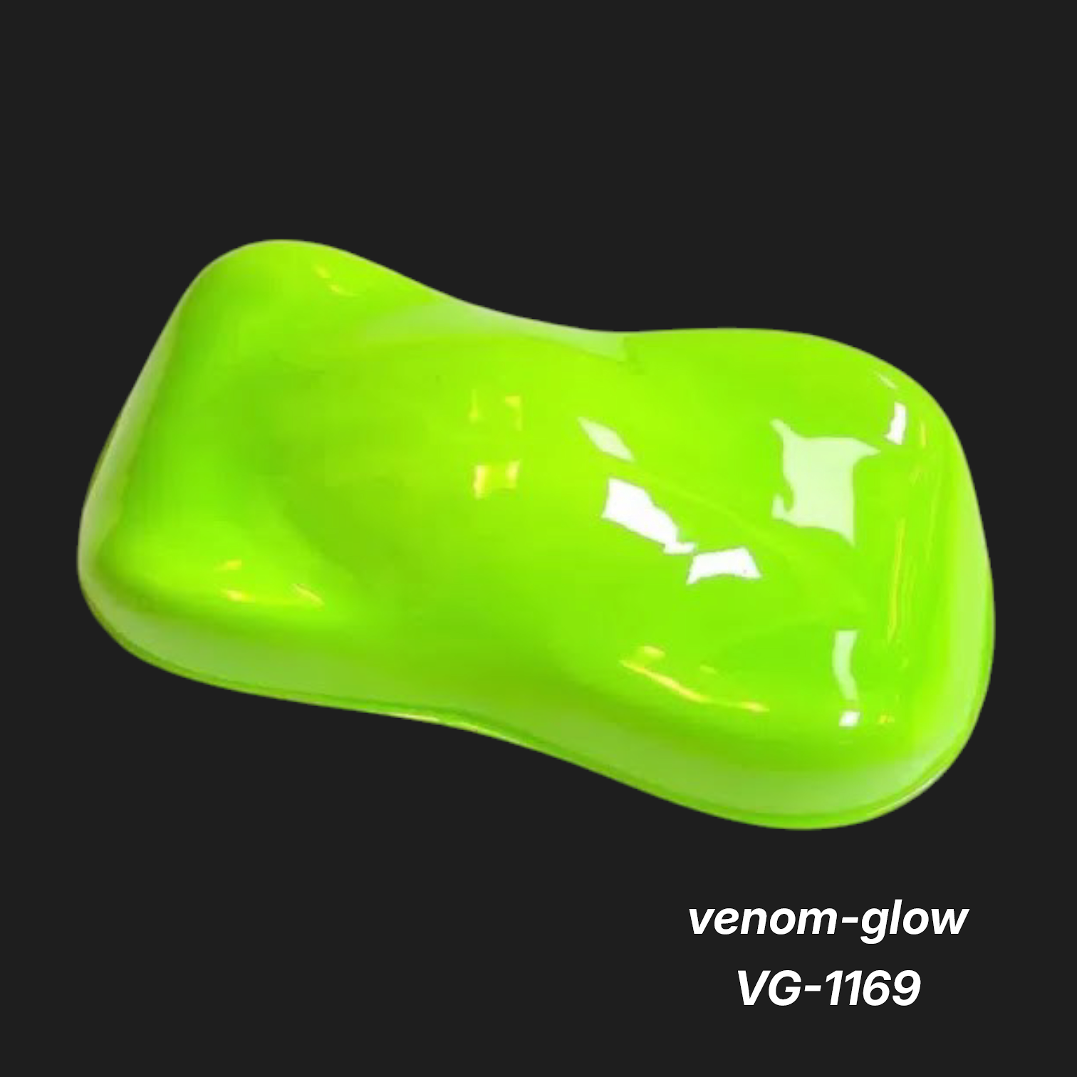 Venom-Glow VG-1169 – Premium Electric Lime Green Metallic Color Sample