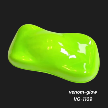 Venom-Glow VG-1169 – Premium Electric Lime Green Metallic Color Sample