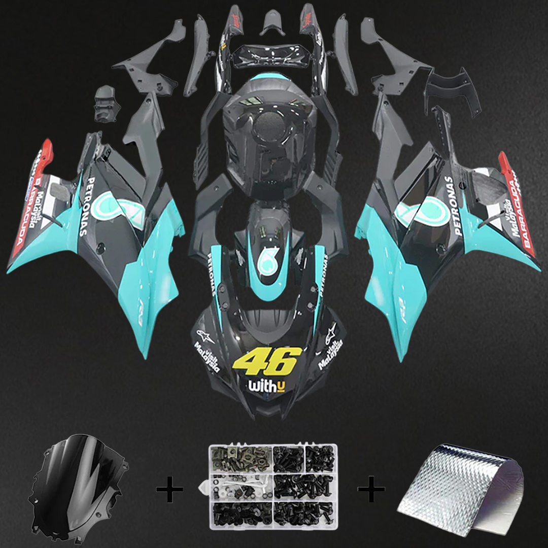 Yamaha YZF R3-R25 (2022-2023) Fairing Kit - Matte Mint & Black ABS Bodywork