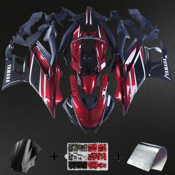 Yamaha YZF-R3-R25 (2022-2023) Fairing Kit - Red & Black ABS Bodywork
