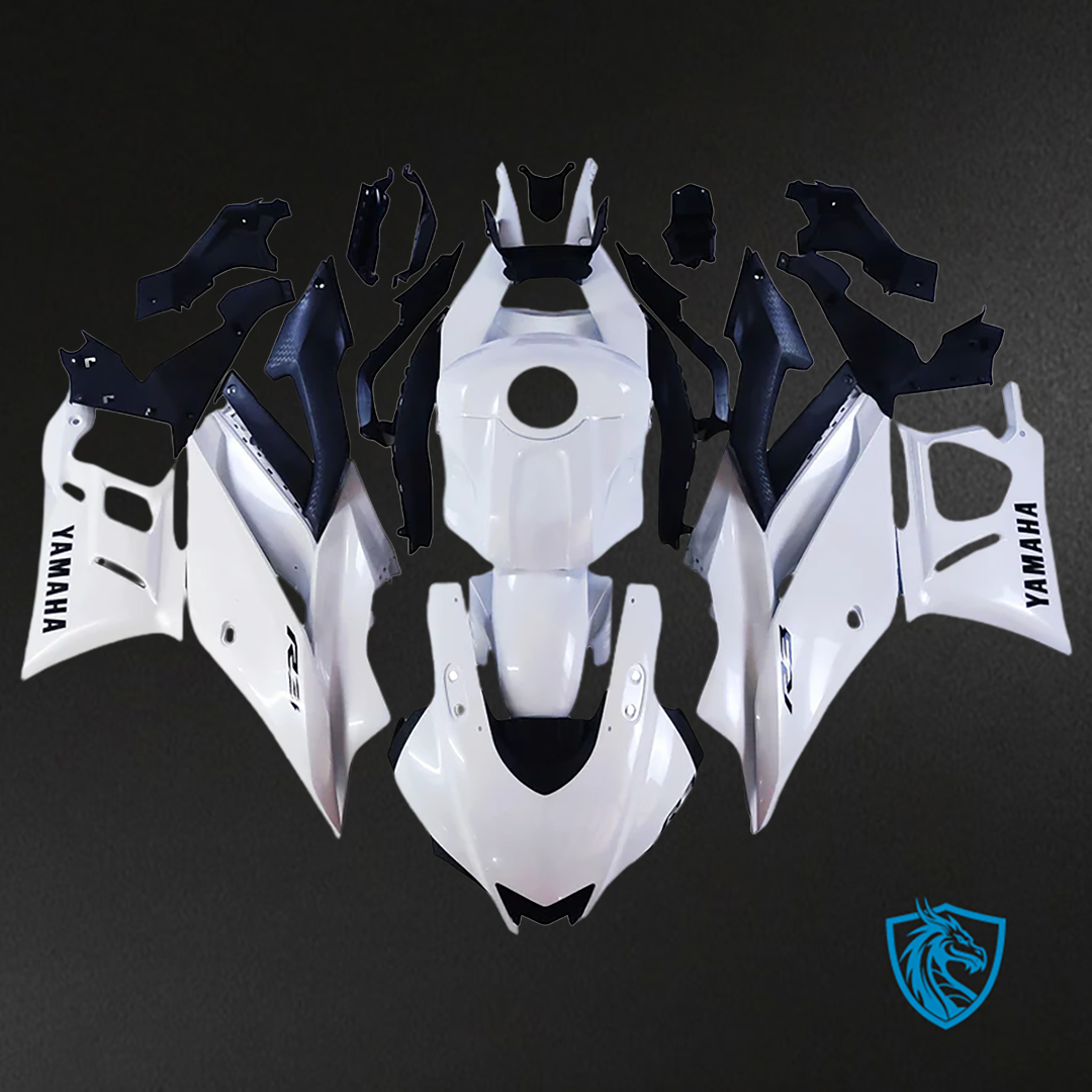 Yamaha YZF R3-R25 (2022-2023) Fairing Kit - White & Black ABS Bodywork
