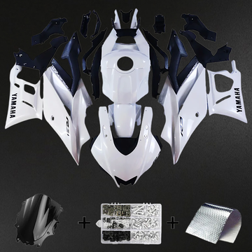 Yamaha YZF R3-R25 (2022-2023) Fairing Kit - White & Black ABS Bodywork